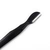 Beauty Tool Black Mesh Small Head Straight Handle With Lid Eyebrow Trimmer