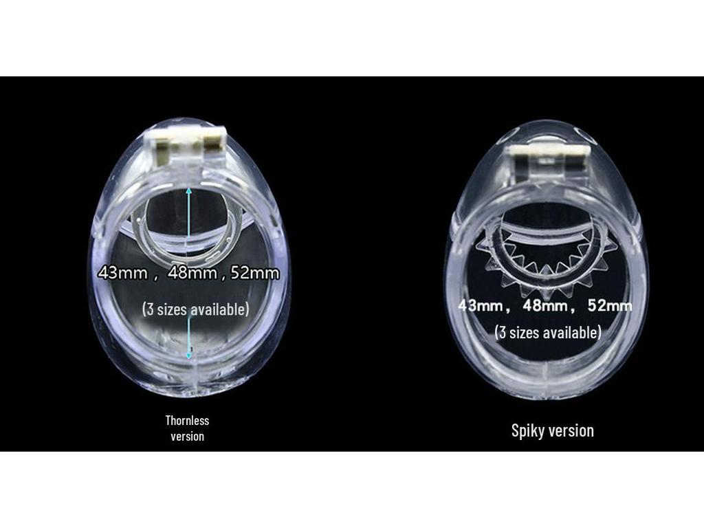 Men's Egg-Shaped Chastity Lock Cage CB6000 - Kinky Restraint Ring for Adult Use