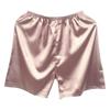 Men Imitation Silk Casual Shorts Elastic Waistband Sleeping Shorts Smooth Fabric Wide Leg Short Pants Homewear