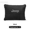 Jeep Grand Cherokee Wrangler JK Gladiator Patriot Commander Renegade Compass Suede Car Headrest Neck Pillow Seat Waist Cushion ALP1