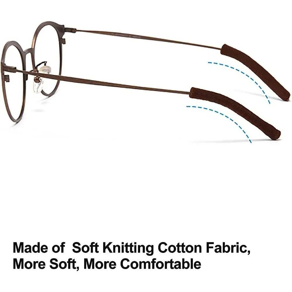 Вязаный чехол на дужку очков, высокоэластичный чехол для ножки очков, подушечки для ушей очков, унисекс