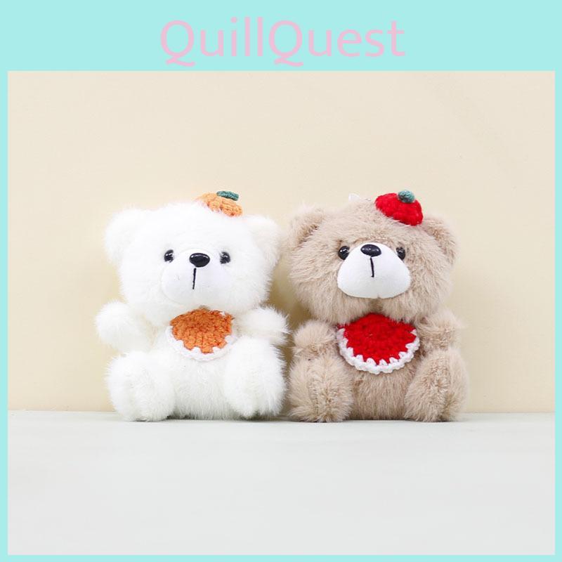 Cute And Cuddly Teddy Bear Plush Toy With Brown And White Colorful Bib For Kids