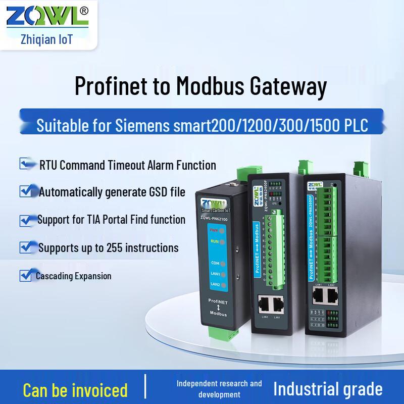 Zhiqian IoT Profinet-Modbus Gateway