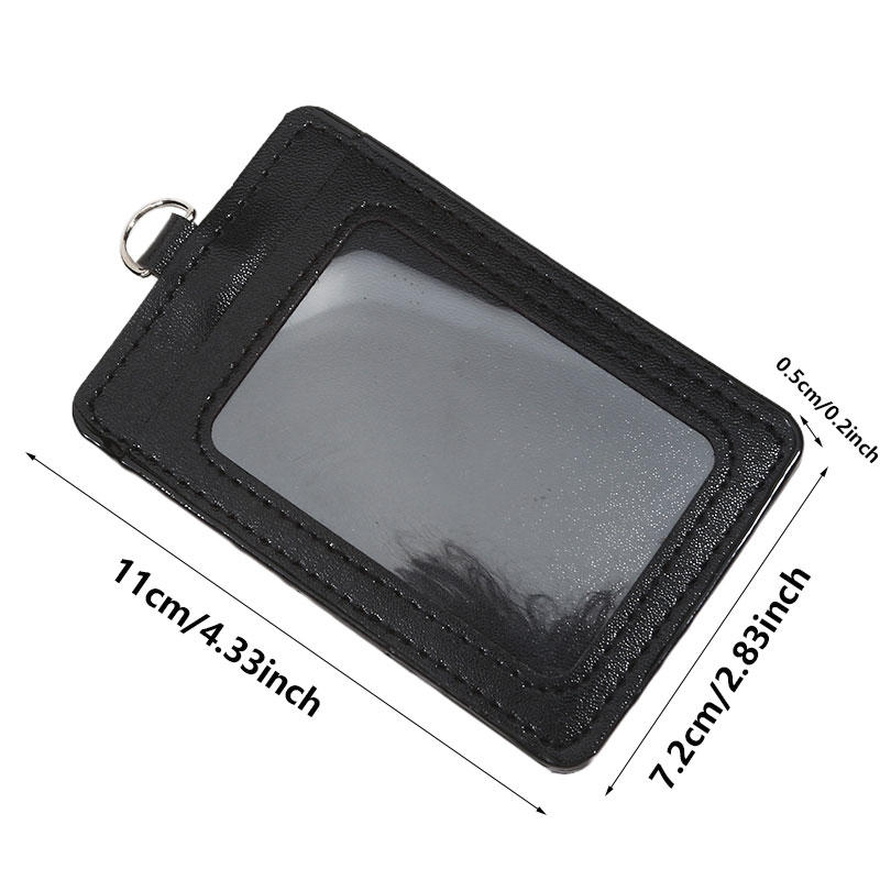 Simple Chest Card Holder Multi Slot PU ID Card Holder Practical and Durable Factory Work Card Student Card Holder