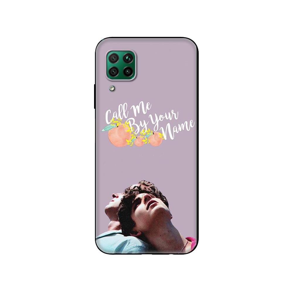 Черный чехол из ТПУ для Huawei P30 Lite P30 Pro P40, чехол для Huawei P40 LITE EP Smart 2020, чехол «Зови меня по имени»