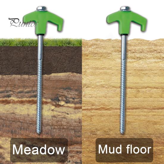 Колышки для палатки, колышки для кемпинга с сумкой для хранения, дизайн с острым наконечником, простая установка, аксессуары для поворотных гвоздей