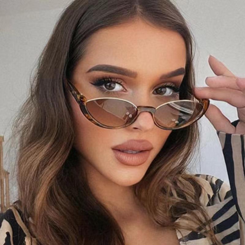 Designer Cat Eye Sunglasses Women Men Vintage Brand Sun Glasses Female Male Small Frame Mirror Retro