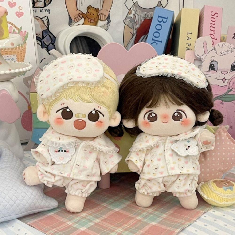 Lolita Cotton Doll Clothes Hoodies Plush Toy Clothes 20cm Cotton Doll  Dress  Doll Accessories