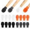 4Pcs Silicone Drumstick Mute Practice Tip Drum Mute Drumstick Mute Tip Drum Dampener Replacement Percussion Tip