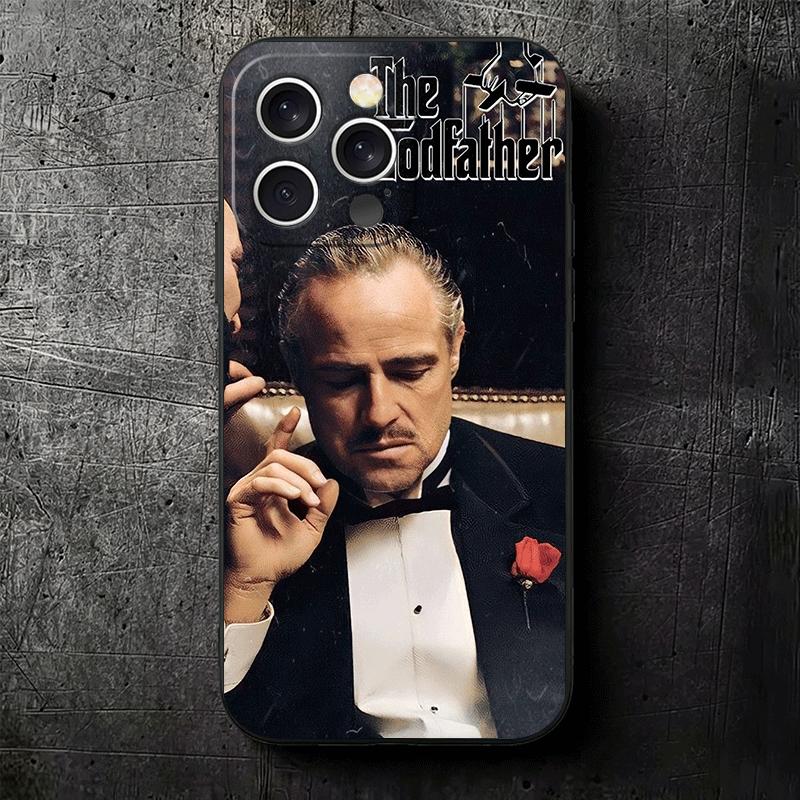 The Godfather TV Soft Phone Case for iPhone 16 16E 17 Air 15 Pro Max 14 Plus 13 Mini 11 12 7 Black Cover Back Shell