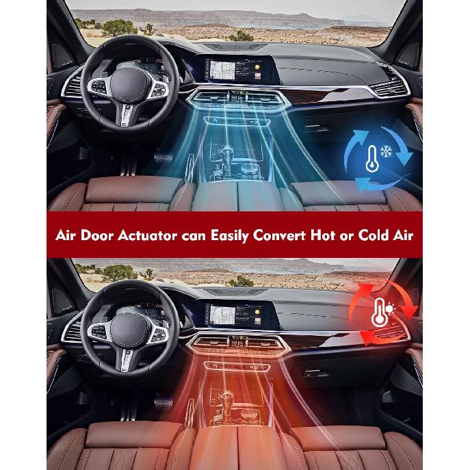 2PCS Air Door Actuator A/C HAVC Heater Blend Door Actuator Fit for 2003-2013 for Ford for Expedition,02-10 for Explorer,2003-2005 for Lincoln for