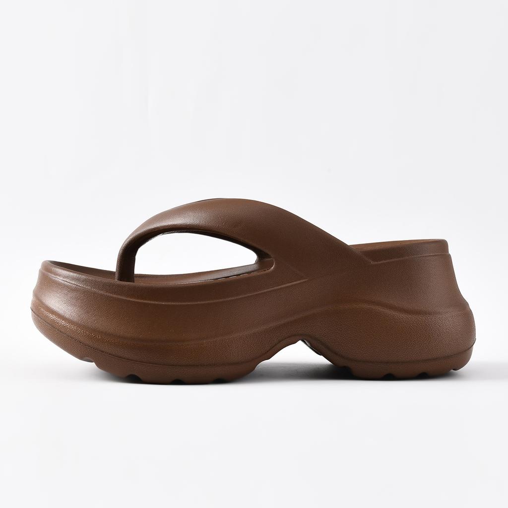 Шлепанцы на толстой подошве женские летние нескользящие и дезодорирующие шлепанцы с маленьким зажимом для талии женские