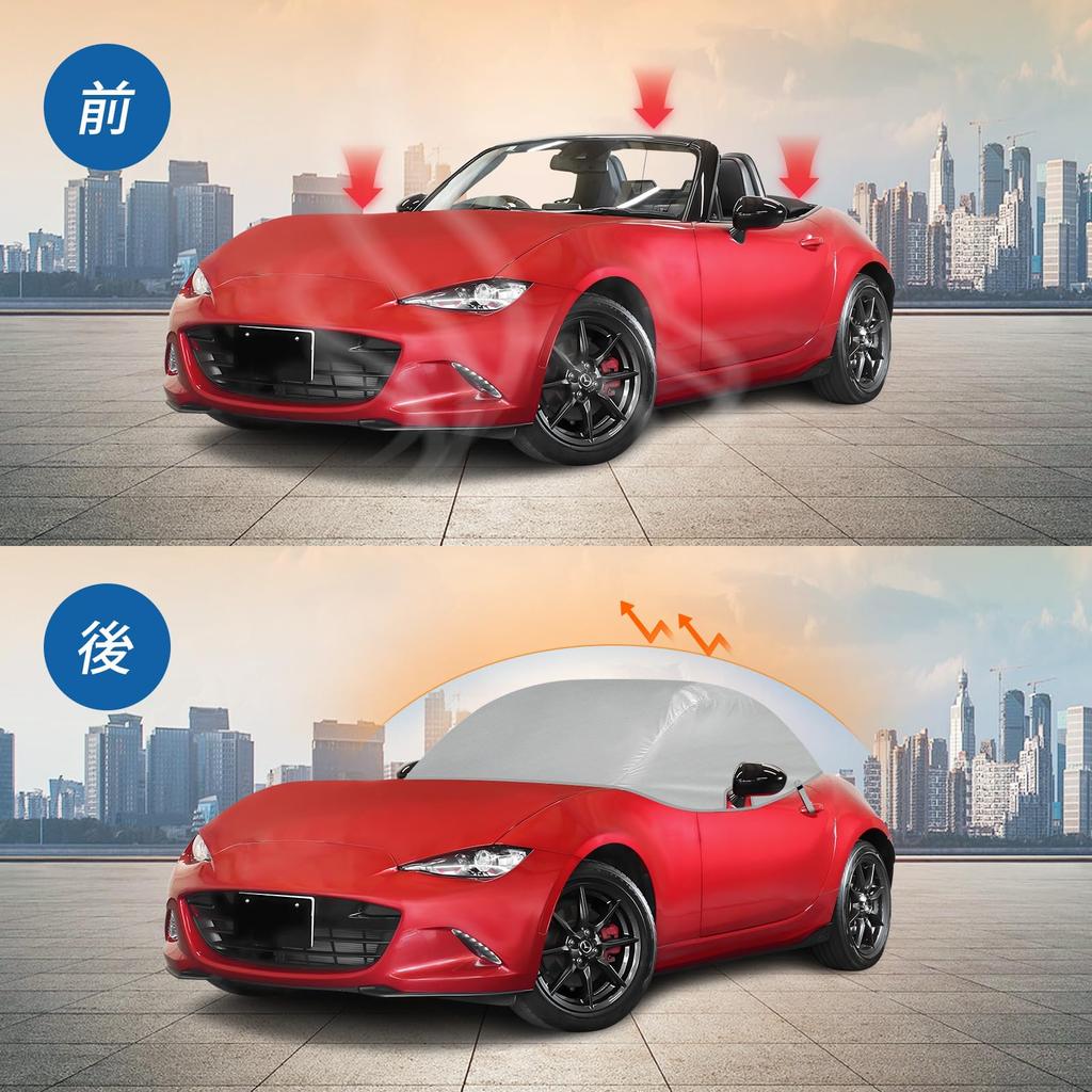 Получехол Mazda Roadster ND5RC 2015 из ткани 600D для защиты кузова от солнца и пыли для Roadster Включает хранение (С мая и далее) MX-5 ND. Водонепроницаемый,