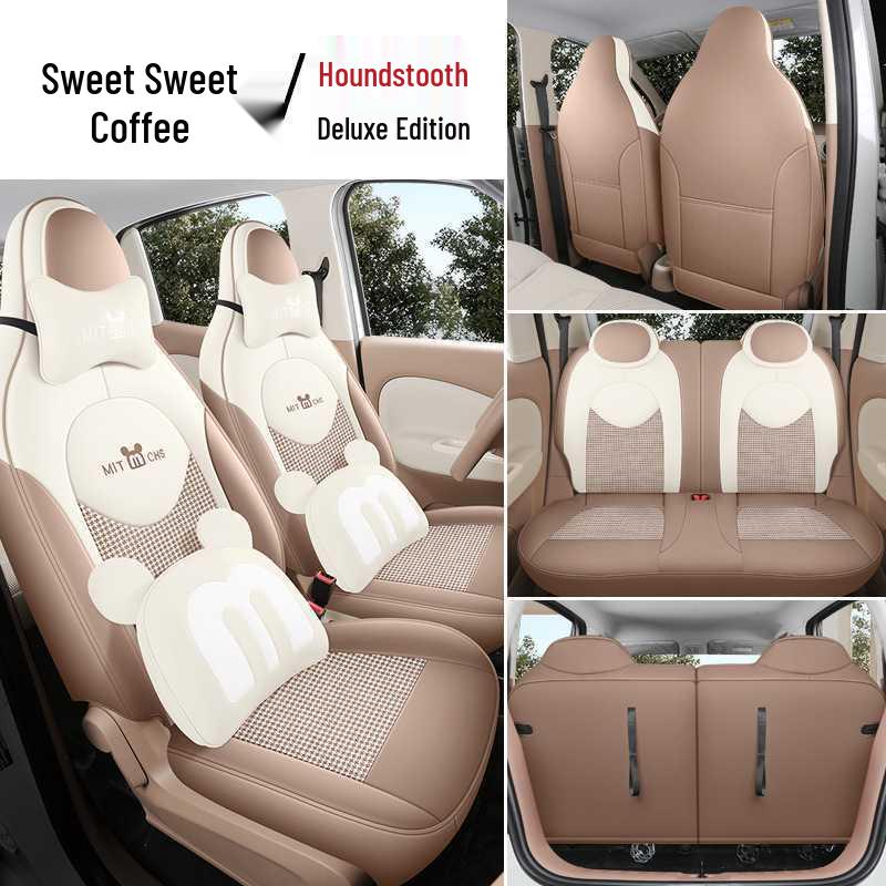 2025 Wuling Hongguang Mini EV Чехлы на сиденья, Четыре двери, Всесезонное Полное покрытие Декор салона автомобиля.