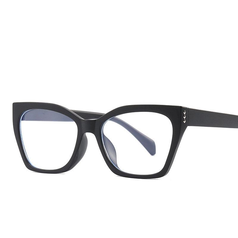 Ретро анти-синий свет женские очки кошачий глаз оправа бренд дизайнер плоское зеркало компьютерные очки