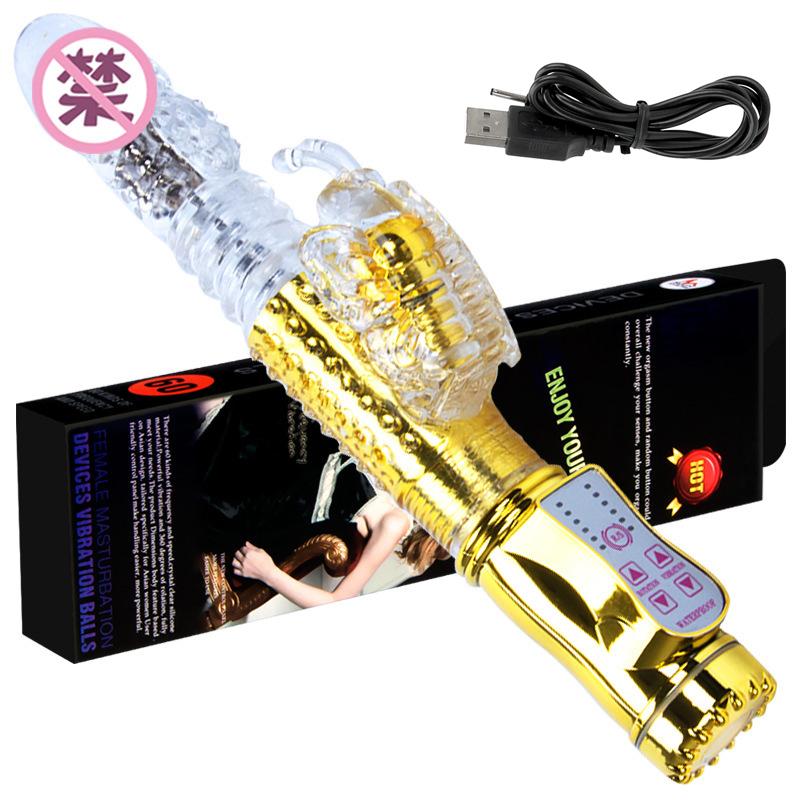 Вибратор-кролик, телескопический фаллоимитатор, вибратор, точка G, клитор, AV-палка, стимулятор, вагинальный массажер, секс-игрушки для женщин и женщин