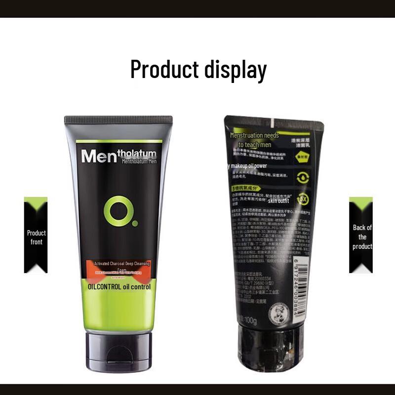 Mentholatum Men's Deep Cleansing Charcoal Face Wash