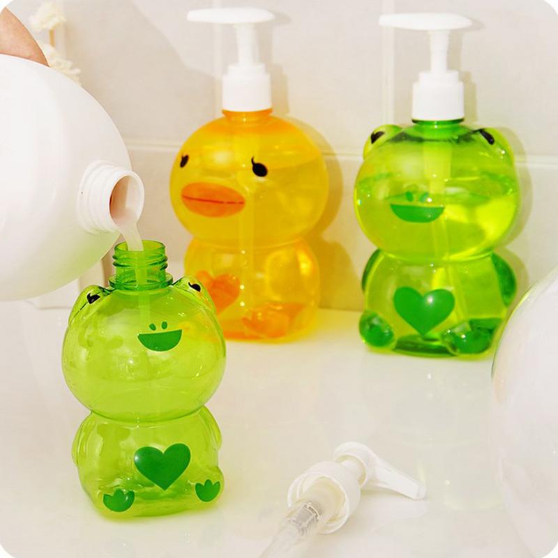 Мультяшный дозатор мыла Пустой детский дозатор-помпа для жидкого мыла Бутылка-дозатор Многоразовая бутылка для мыла и лосьона Дозатор для санитайзера Увлажняющего средства
