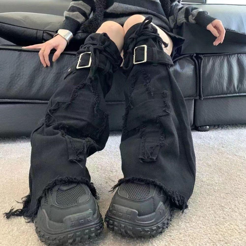 Punk Leg Warmer Harajuku Calf Gaiters Socks Women Leg Sleeve