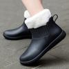 Summer Ladies Adult Short Tube Flat Non-Slip Waterproof Shoes Fashion Rain Boots PVC Kitchen Work Shoes Rain Boots Rubber Shoes