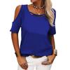 Ladies Off Shoulder Tops Summer Basic Casual T-shirts