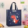 Large Kids Insulated Lunch Bag School Boys Girls Waterproof Oxford Fabric Handheld Meal Carrier