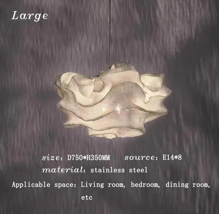 Современная минималистская креативная люстра для спальни Nordic Light Luxury Showroom Firefly Star Decoration Stainless Steel Fixtures