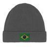 Bonnet Drapeau Brésil En Gris