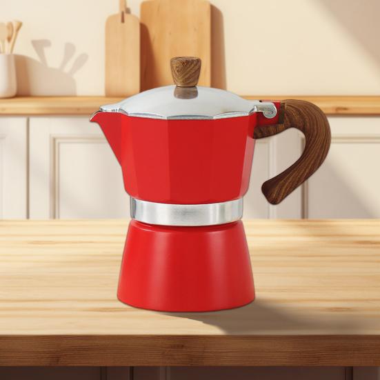 Кофеварка Moka Pot Espresso Maker 150 мл, легкая, простая в использовании, итальянская кофеварка для плиты