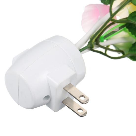 Светодиодная ваза для цветов, настенная розетка, датчик света, меняющий цвет, ночная лампа, декор