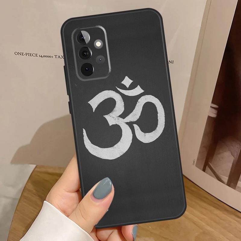 Символ йоги Аум Ом для Samsung Galaxy A53 A33 A13 A23 A15 A25 A35 A55 A51 A71 A12 A32 A52 A14 A34 A54 Чехол