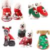 Pet Christmas Clothes Winter Warm Soft Fleece Dog Sweater Pet Clothing for Dogs Puppy Cat Costume Coat Pet Supplies