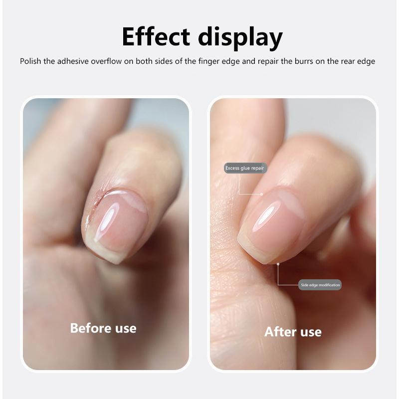 Flying Saucer Mini Nail Polish Head Overflow Glue Special Drill Diamond Sand Funnel Shaped Tool For Removing Nail Edge Burrs