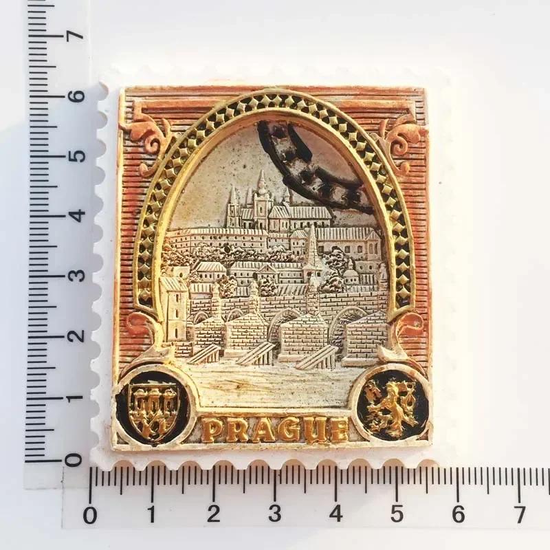 Чешская Республика Магниты на холодильник Пражская достопримечательность Здание Туристический сувенир Магнитная наклейка на холодильник Коллекция Домашний декор Подарок