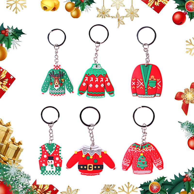 1 шт. аксессуары брелок мультфильм сумка кулон свитер снежинка рождественская серия красочные подарки лось