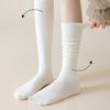 Knee High Socks for Women Soft Combed Cotton Long Socks Ladies Girls Knee Length Knee Socks