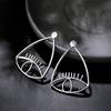 Geometric Eye New Earrings Minimalist Alloy Jewelry For Fashionable Women