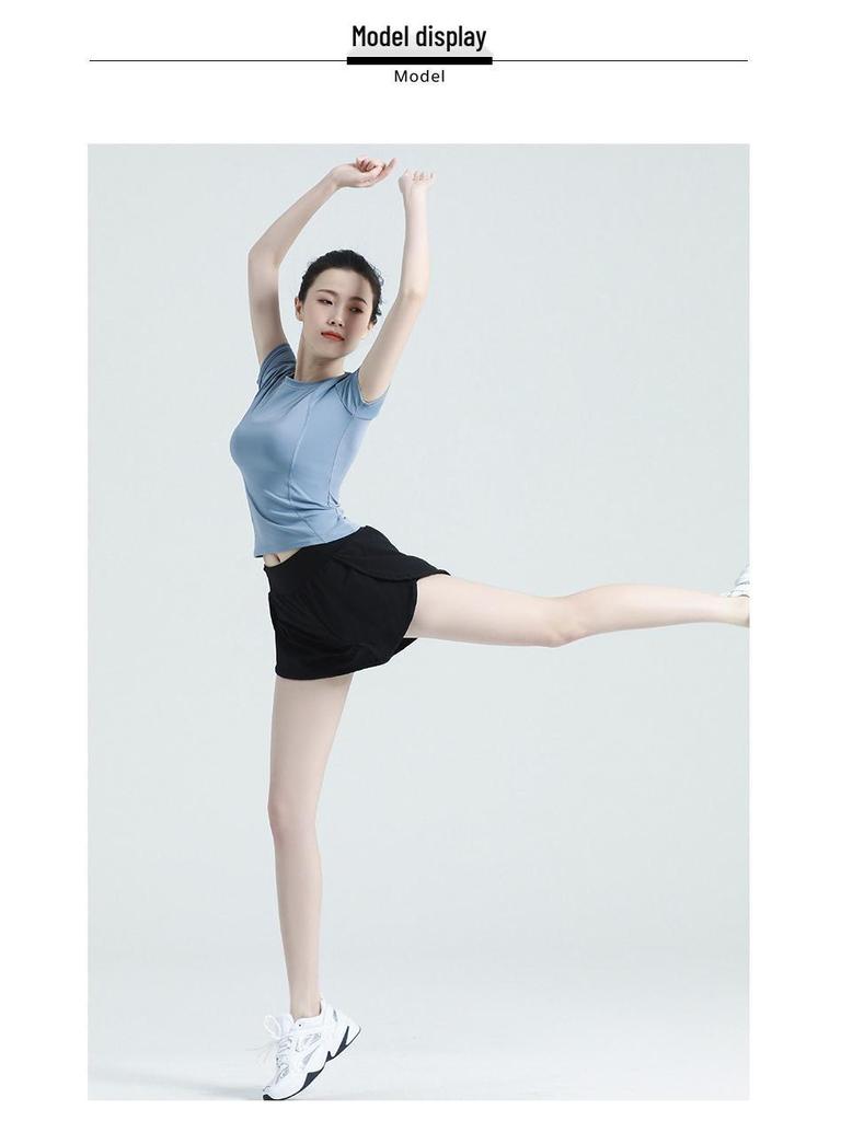 Женские быстросохнущие дышащие шорты для йоги с боковым карманом - Дизайн против просвечивания