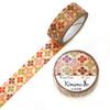 Kimono Beauty Masking Tape Shippo Hanabishi Pattern GR-3051