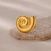 Винтажные кольца-ракушки для женщин, золотистого цвета, из нержавеющей стали, геометрическое кольцо-ракушка, свадебное, эффектное, летнее, океаническое украшение, подарок для лучшей подруги