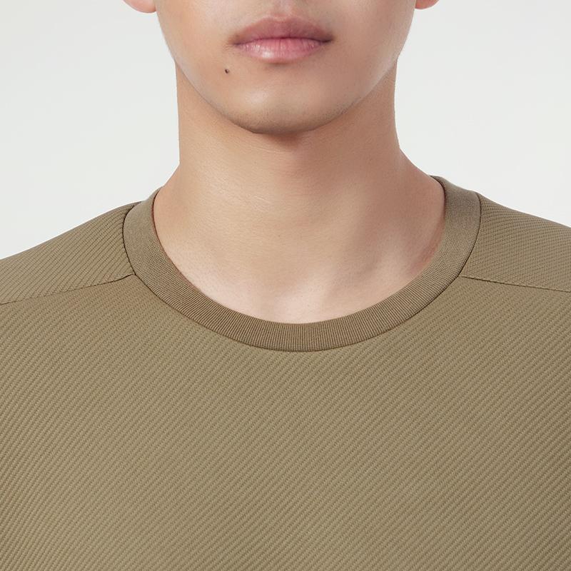 Adidas Спортивная толстовка с круглым вырезом и карманами с цветными блоками, мужские топы, зеленый в стиле милитари H39348