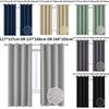 Блэкаут шторы Изолированные парные оконные панели без подхватов Мебель Дом
