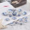 Набор из 15 фарфоровых керамических чайных чашек для миниатюрного кукольного домика 1/12, коллекционная кухонная и столовая посуда
