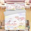 Sanrio Pochacco Комплект пододеяльника Одеяло Постельное белье 3D Детский комплект постельного белья 3 предмета 1 пододеяльник Размер King Size