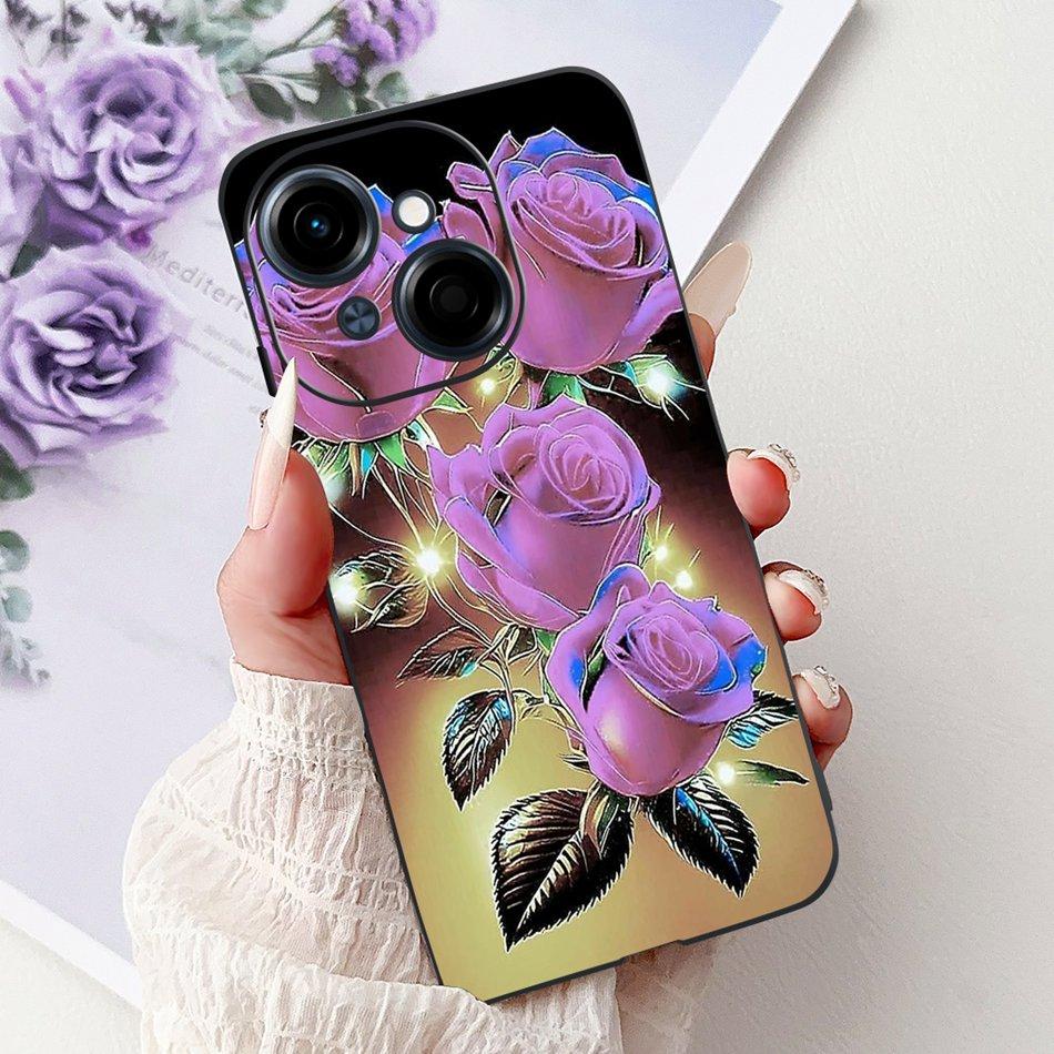 Для Tecno Spark Go 1 Модный Крутой Узор Чехол Для Телефона Для Tecno Spark Go 2025 Go1 Черный Силиконовый Мягкий Чехол