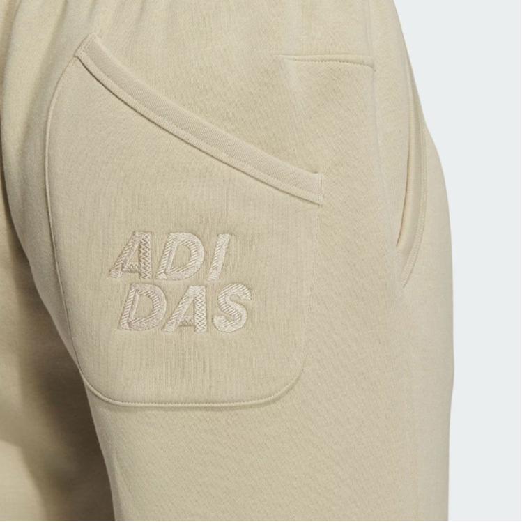 adidas Всесезонные флисовые широкие брюки, однотонные, с вышитыми буквами, трикотажные спортивные брюки, женские брюки цвета прерии-коричневого цвета IY4279