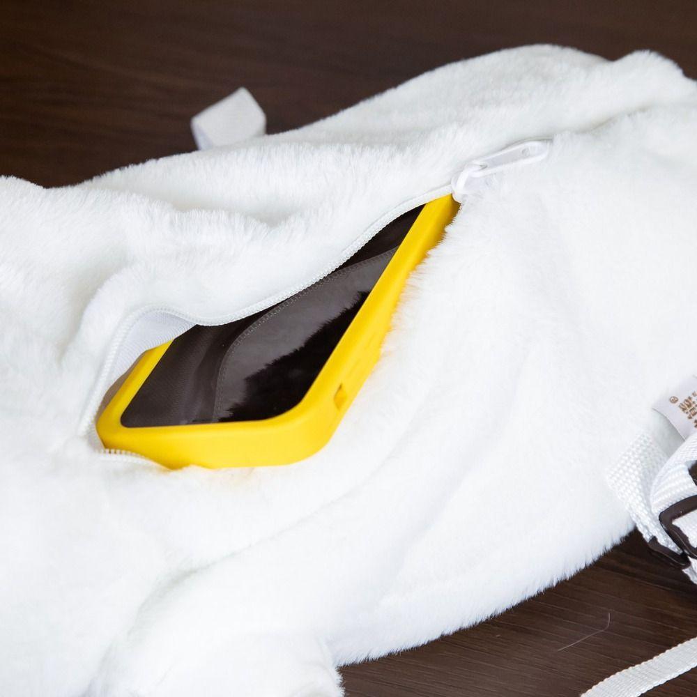 Сумка через плечо Тюлень Плюшевая Школьная сумка Милый Белый Морской котик Плюшевая сумка Мягкий Рюкзак Малыши Дети