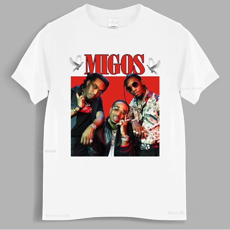 Migos 90s Vintage Unisex Black Tshirt Unisex t shirt cotton tshirt Unisex summer fashion tshirt euro size
