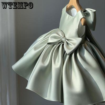 Платье для девочки на первый год Детское свадебное платье Платье на каждый день на день рождения Пышное платье для девочки-цветочницы Платье для девочек