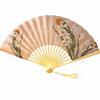 Portable Chinese Style Folding Fan Vintage Bamboo Fan Traditional Handheld Fan  Photo Props